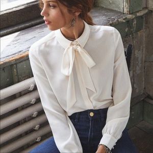 Sezane Lady Shirt Nude S 36
